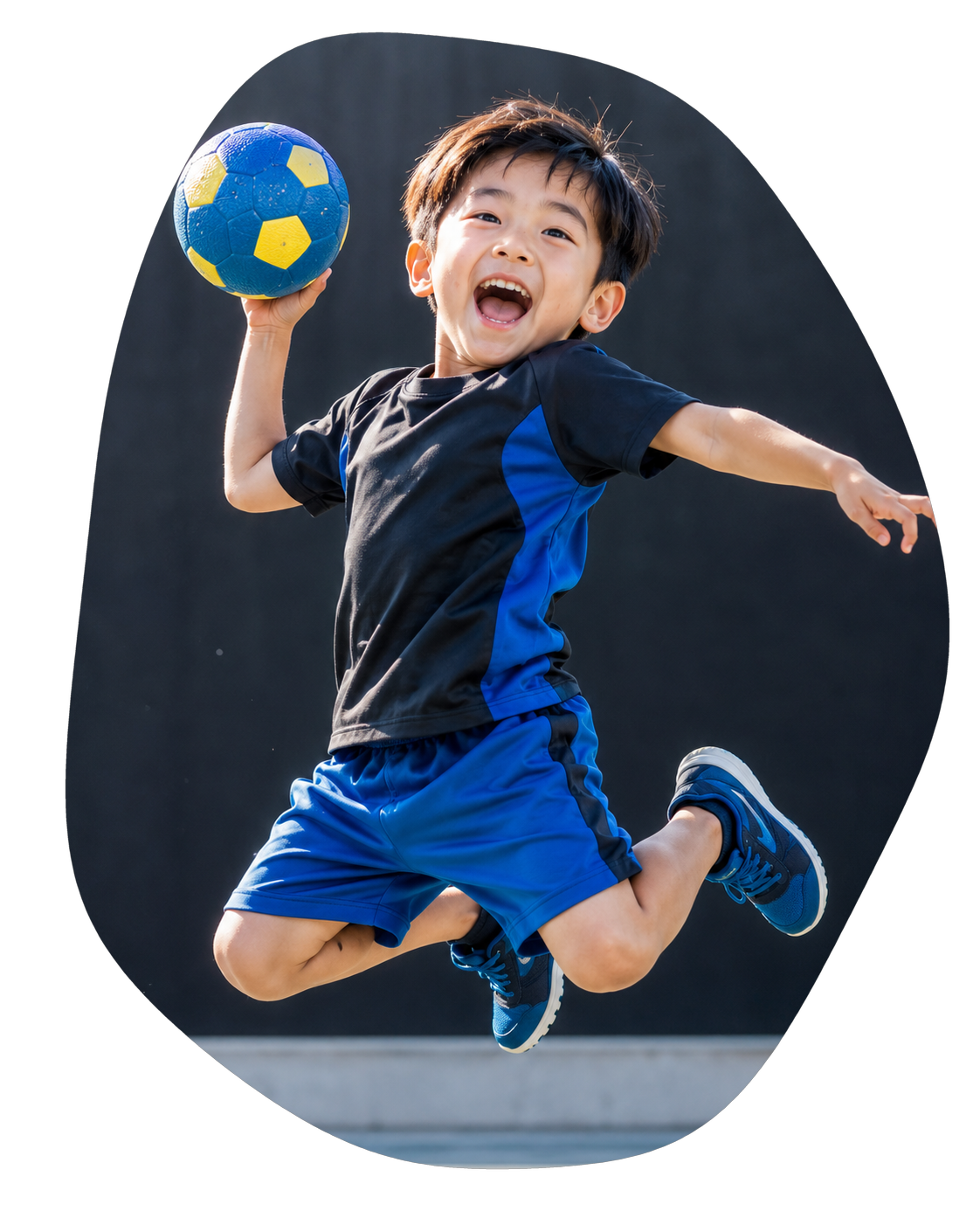 元気に運動する子ども